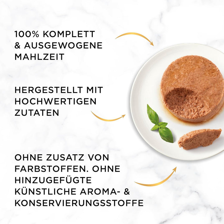 Gourmet Gold Fine Pâté With Vegetables Hrană umedă pentru pisici, cu păstrăv și roșii, 12Pack (12 X 85G)