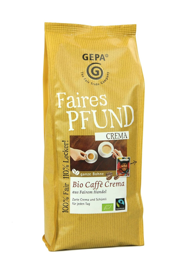 Das Faire Pfund Caffé Crema, 2Er Pack (2 X 500 G)