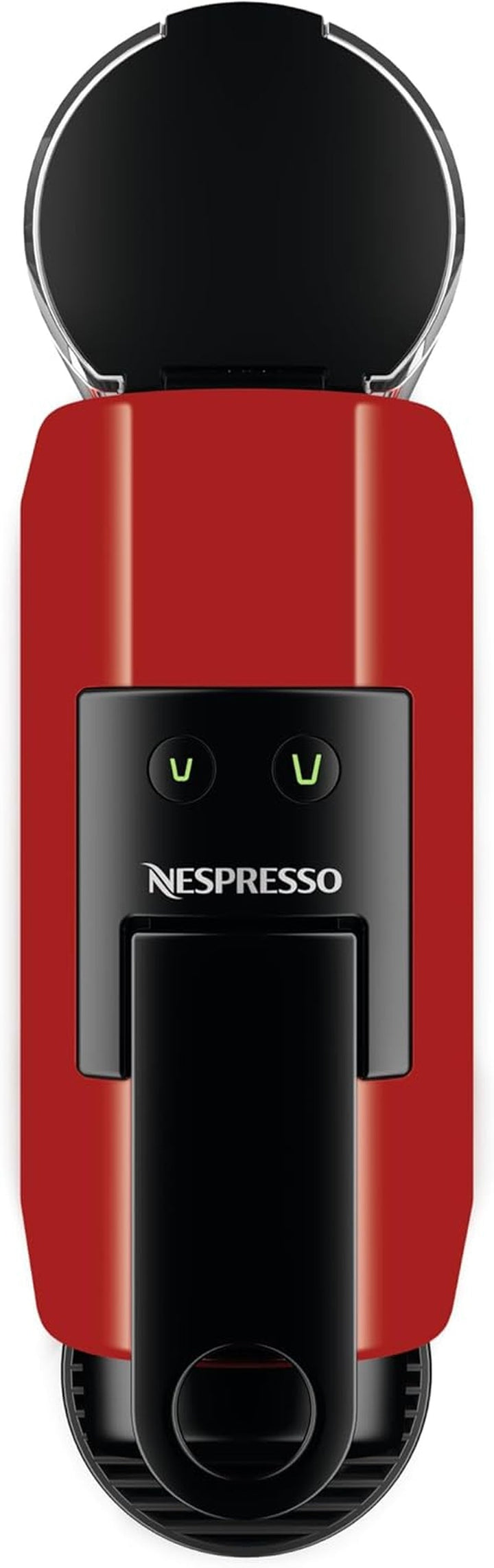 Espressor cu capsule Nespresso De'Longhi Essenza Mini EN 85.R, set de bun venit cu 7 capsule în diferite arome, presiune a pompei de 19 bari, economie de spațiu, 0,6 l, roșu