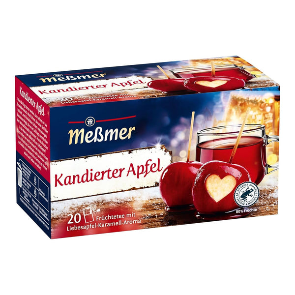 Meßmer Mere confiate | Ceai de fructe cu aromă de mere caramelizate | 20 pliculețe de ceai | Aromat și fructat