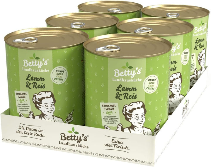 Betty'S Landhausküche cutie de hrană umedă pentru pisici, Fără cereale, Cea mai bună calitate, Carne de înaltă calitate, Gently cooked, Potrivit pentru toate rasele de pisici, Pui și fazan cu ulei de borangic 6 X 200 G