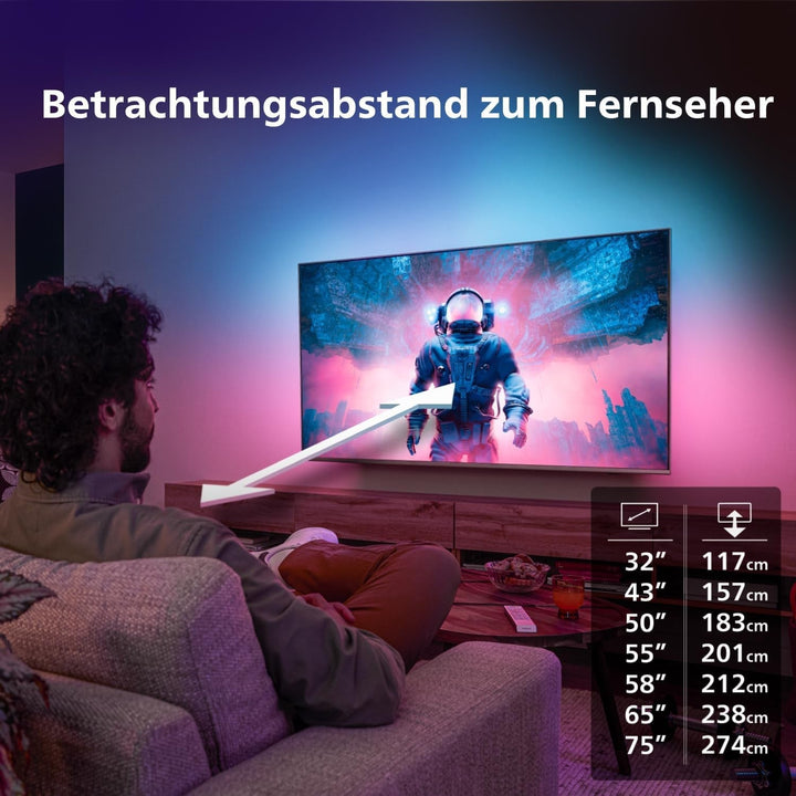 Philips Ambilight TV | 32PFS6908/12 | 80 Cm (32 Zoll) LED Full HD Fernseher | 60 Hz | HDR | Smart TV