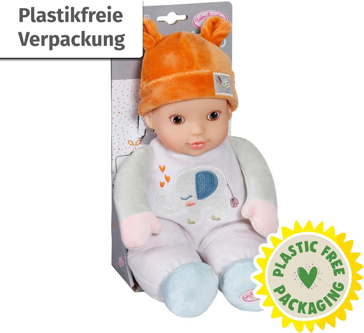 Baby Annabell pentru bebeluși Sweetie Sand 30Cm, păpușă moale 30Cm mare din țesătură cu zornăitor integrat, pentru nou-născuți, 710722 Zapf Creation