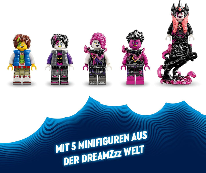 LEGO Dreamzzz 3-In-1 The Nightmare Creatures Of The Never Witch, jucărie magică pentru copii, cazan construibil, lup sau corb, set de fantezie pentru fete și băieți de la 9 ani 71483