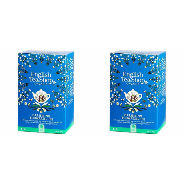 ETS - Ceai negru Darjeeling, BIO, 20 pliculețe de ceai (pachet cu 2)