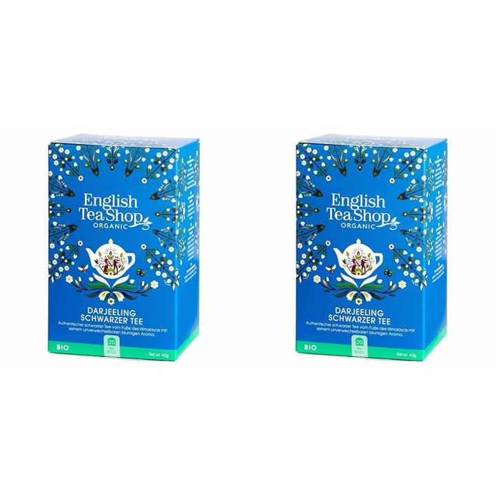 ETS - Ceai negru Darjeeling, BIO, 20 pliculețe de ceai (pachet cu 2)