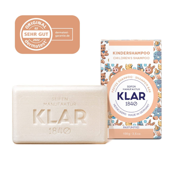 Șampon solid pentru copii Klar's fără parfum 100g
