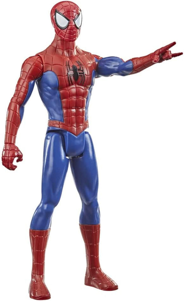 Marvel Titan Hero Series Spider-Man Action Figure, supererou înalt de 30 cm, cu membre mobile, compatibil cu alte jucării Spider-Man, pentru copii de peste 5 ani