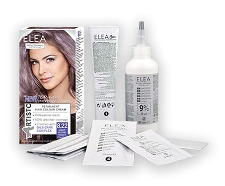 Culoarea permanentă a părului Color & Care 120ml, rezultat profesional, acoperirea părului gri, îmbogățită cu complexe de îngrijire a uleiurilor-Culoarea părului de lungă durată (10.1 Super blond deschis cenușă) Vopsea pentru par Naty Shop