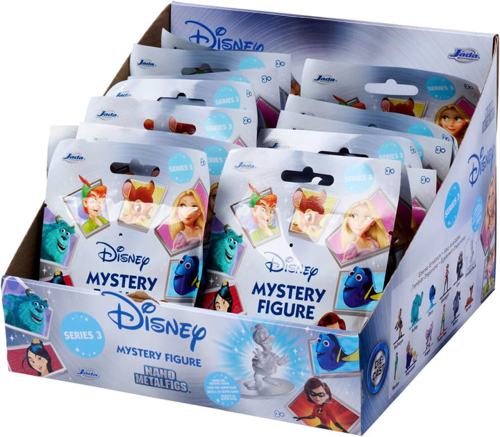 Jada Toys Disney Figure (1X Mystery Figure In Blind Pack) - 1 Surprise Collectible Figure From 12 Disney Figures, Nano Metal Figure (Aprox. 4 Cm) For Children & Fans From 3 Years, Series 3