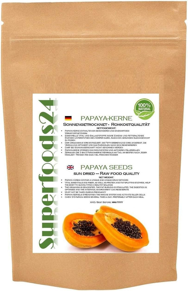 25g CORNELE NATURALE DE PAPAYA - DE CALITATE BRUTĂ, DROGATĂ LA SOARE (SUB 30°C) Produse deshidratate Naty Shop Titlu implicit