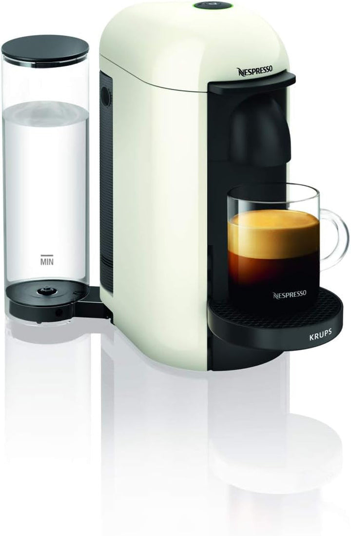Krups YY2778FD Espressor cu capsule Nespresso Vertuo pentru espresso sau cafea, 40 ml până la 410 ml, alb titan