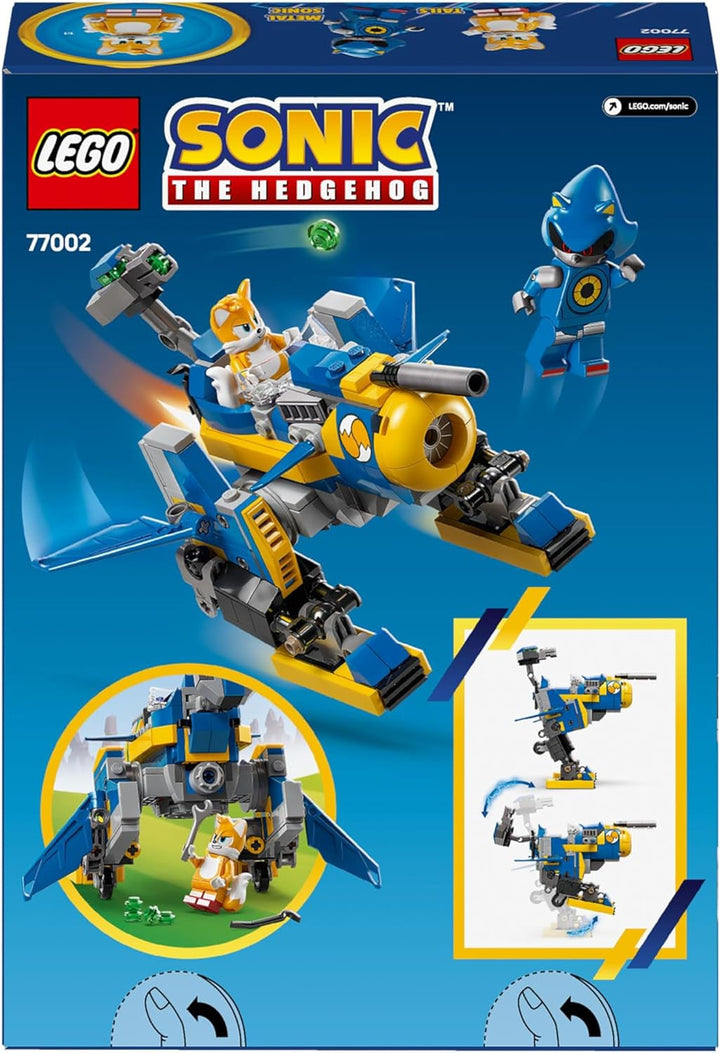 LEGO Sonic the Hedgehog Cyclone Vs. Metal Sonic - Jucărie Mechs de colecționat cu 2 minifigurine de jocuri video - Idee de cadou pentru băieți și fete de la 8 ani și adolescenți fani ai jocurilor 77002
