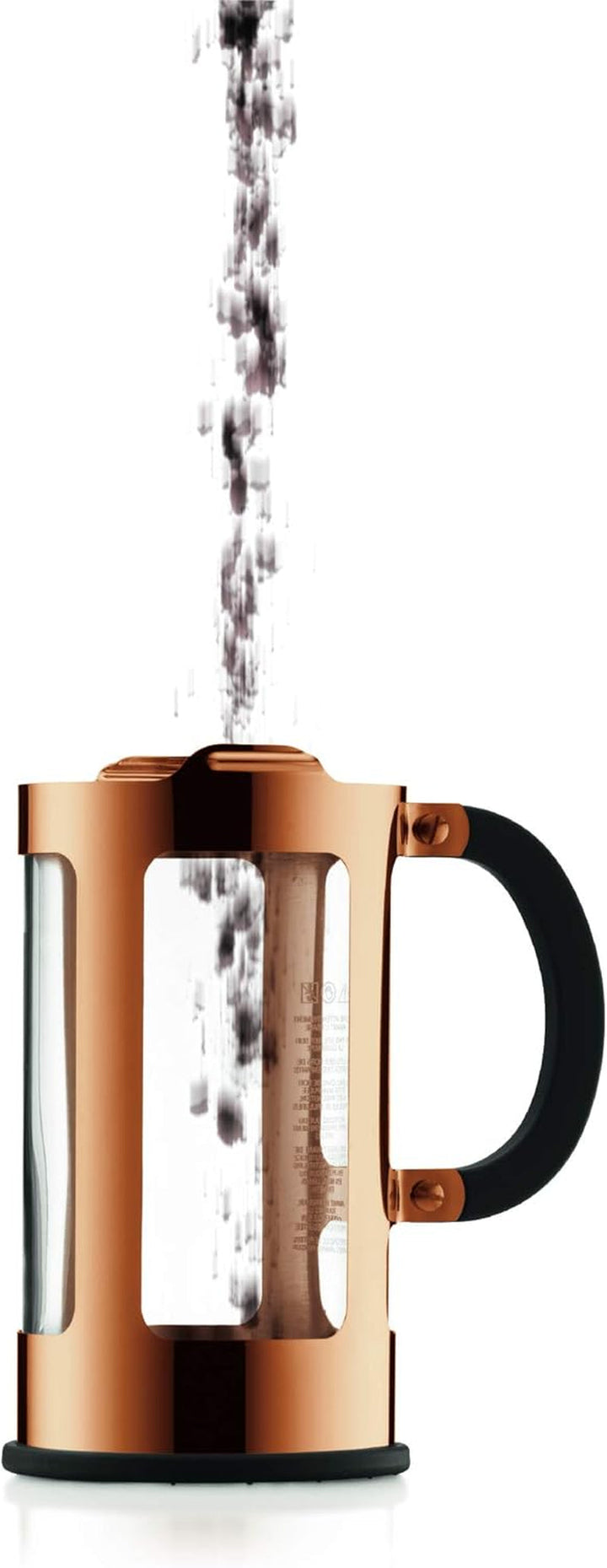 Cafetieră Bodum CHAMBORD (sistem French Press, protecție împotriva scurgerilor, cadru din oțel inoxidabil, 1,0 litri) cupru, cupru