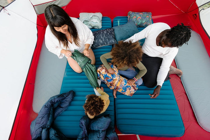 Therm-A-Rest Cascade Pernă compresibilă cu cordon, Pernă de camping, Culoare: Topowave, Dimensiune: L
