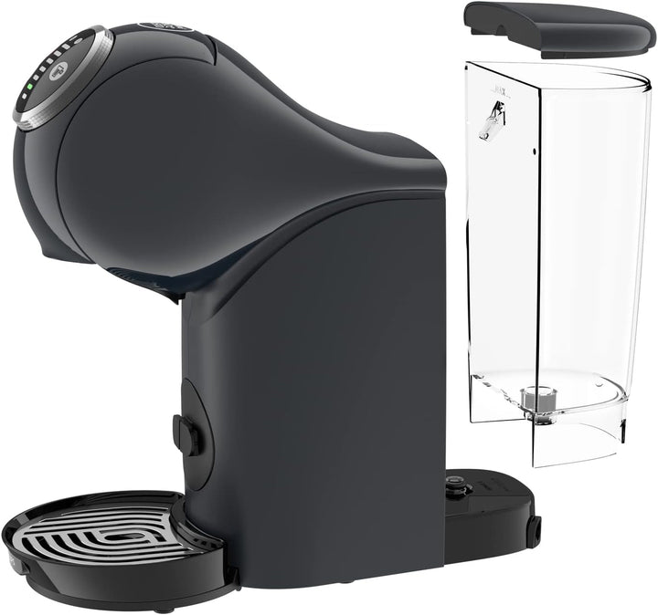 NESCAFÉ Dolce Gusto Genio S plus de Krups, Espressor compact cu capsule, Capacitate 0,8 litri, 1500 wați, Avertizare automată de detartrare, Cosmic Gray, KP340B