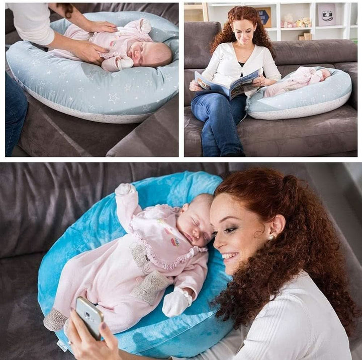 Nuvita 7100 Dreamwizard Stillkissen Seitenschläferkissen Und Schwangerschaftskissen-Multifunktion 12 in 1 Mit Verstellbarem Lendenwirbelstütze-Stillkissen&Baby Kissen-Made in Italy