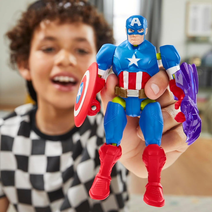 Mixmashers Marvel Captain America Avengers Mix-And-Match Action Figure & Accesorii