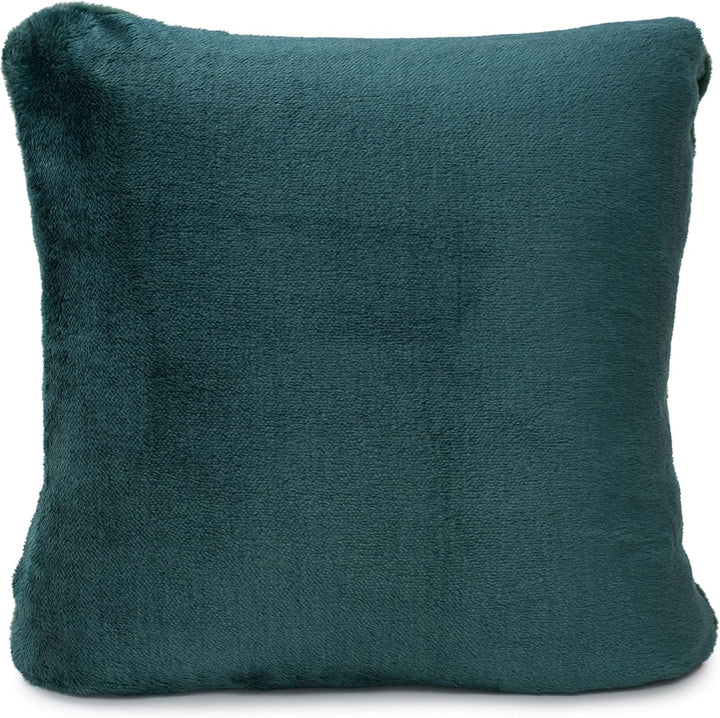 Gözze - Husă de pernă confortabilă, Merino Feeling, 50X50 Cm - Verde închis Paturi si Cuverturi Besuche den GÃ¶zze-Store