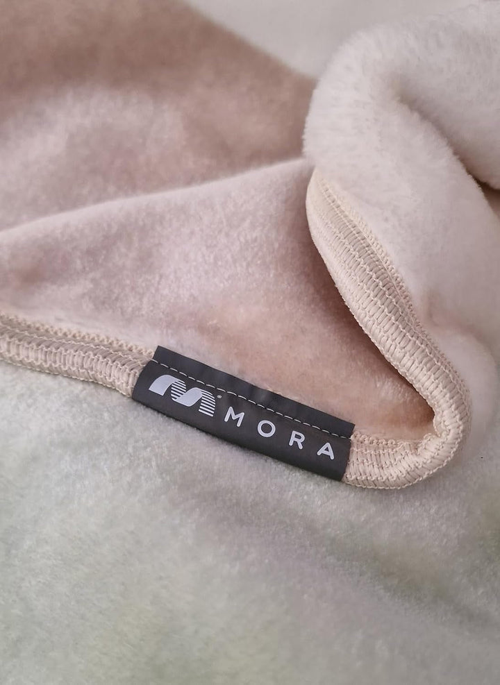 MANTAS MORA Pătură imprimată, volum mare, 100% poliester, 450 G/M², moale, pentru toamnă/iarnă, Design Harmony K60, 260 X 240 cm, pentru paturi cu 160/180 cm, albastru Plapumi si pilote Naty Shop