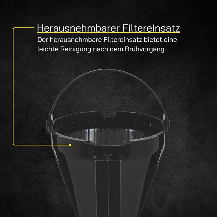 Espressor cu filtru COFFEE 2030 | 12 cești | Termos | Espressor cu filtru 980 wați | Funcție anti-picurare | 1 x 4 filtre