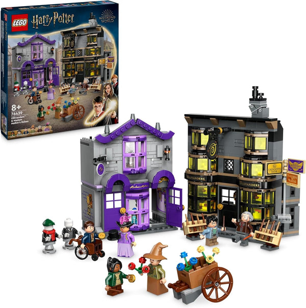 LEGO Harry Potter Ollivanders & Madam Malkin's Suits, Lands Of Diagon Alley, Playset pentru copii, Wizarding Toys, Fantasy Cadouri pentru fete, băieți și fani de la 8 ani 76439