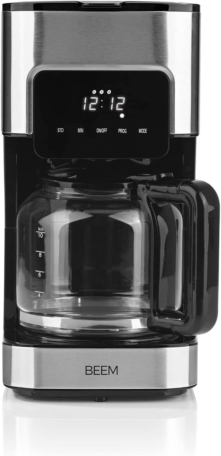 BEEM FRESH-AROMA-TOUCH filtru de cafea - Termo | Oțel inoxidabil | Ulcior termo de 1 L | Cronometru de 24 de ore | 800 W | Afișaj tactil | Pentru 4-8 cești