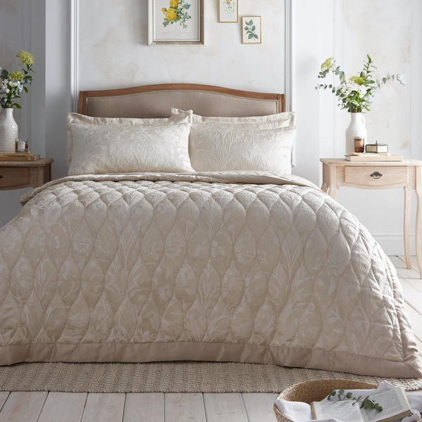 Heritage Elysia jacquard cuvertură de pat, 200 X 230 Cm, șampanie Paturi si Cuverturi Appletree Titlu implicit