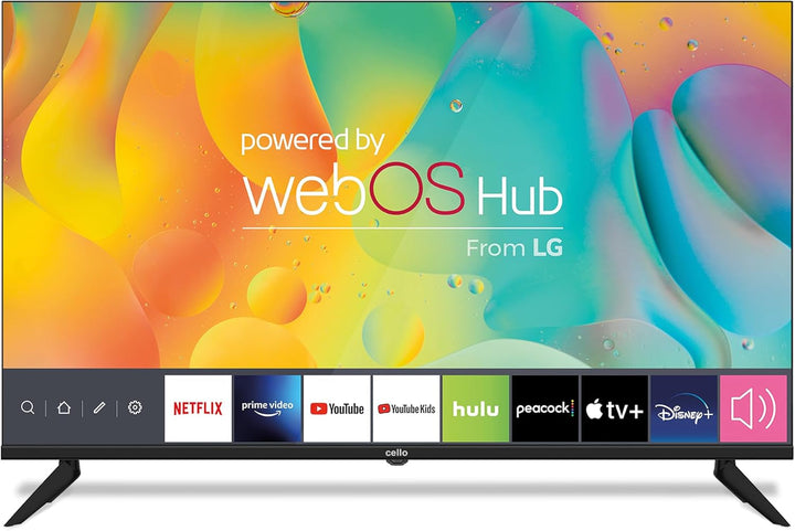 Cello C2224WSH 22" Zoll Full HD SMART Rahmenloser TV Triple Tuner (DVB-C/-S2/-T2) Bluetooth Webos by LG Pitch Perfect Lautsprecher Disney+ Netflix Kleine Räume [2024]