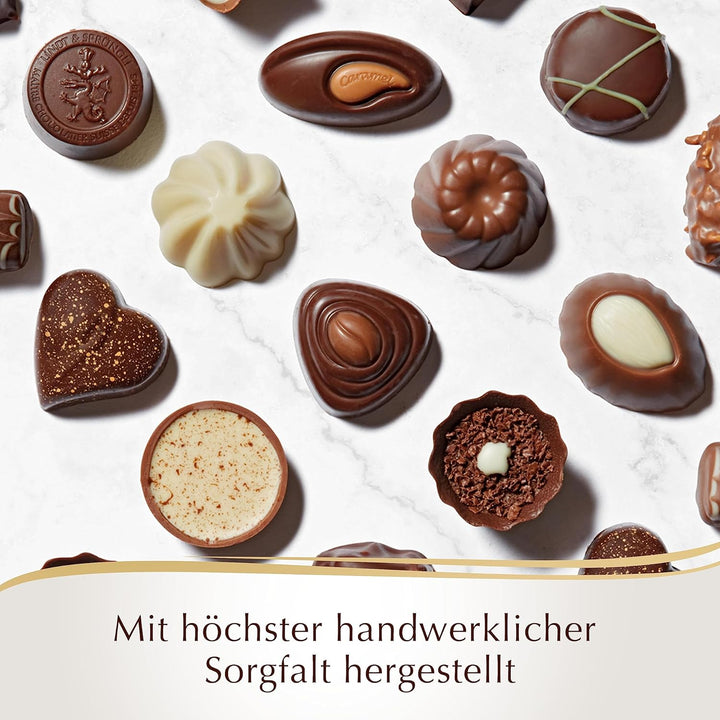 Lindt Schokolade - Hochfein Pralinen | Pralinés-Schachtel Mit 12 Pralinen in 7 Köstlichen Sorten Mit Und Ohne Alkohol | Pralinengeschenk | Schokoladengeschenk ,120G (1Er Pack)