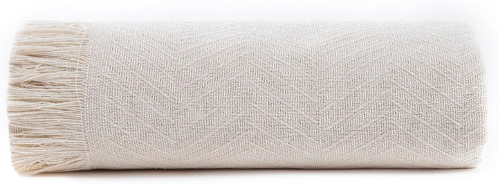 Todocama Mehrzweck-Tagesdecke, Tagesdecke, Ãœberwurf FÃ¼r Bett, SofaÃ¼berwurf, Jarapas, FischgrÃ¤tenmuster (230 X 260 Cm, Sandbeige).