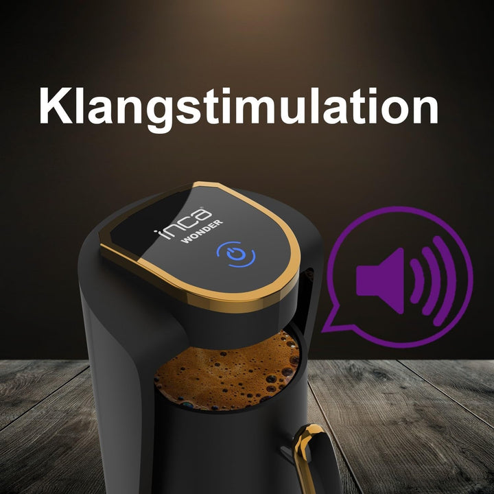Cafetieră turcească automată İnca IKM-01 | Cafetieră turcească | 250 ml (1-4 căni) | 400 W | Protecție la preaplin și fierbere fără apă | Placă de încălzire din oțel inoxidabil | Design modern | Pentru o mocha perfectă