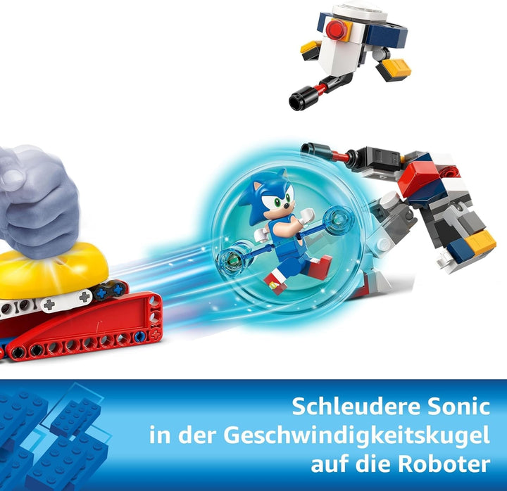 LEGO Sonic the Hedgehog Sonics Showdown At The Campfire, jucărie de jocuri pentru copii și fani ai jocurilor video, set de construcție pentru băieți și fete de la 7 ani, set de aventură, colecționabil 77001