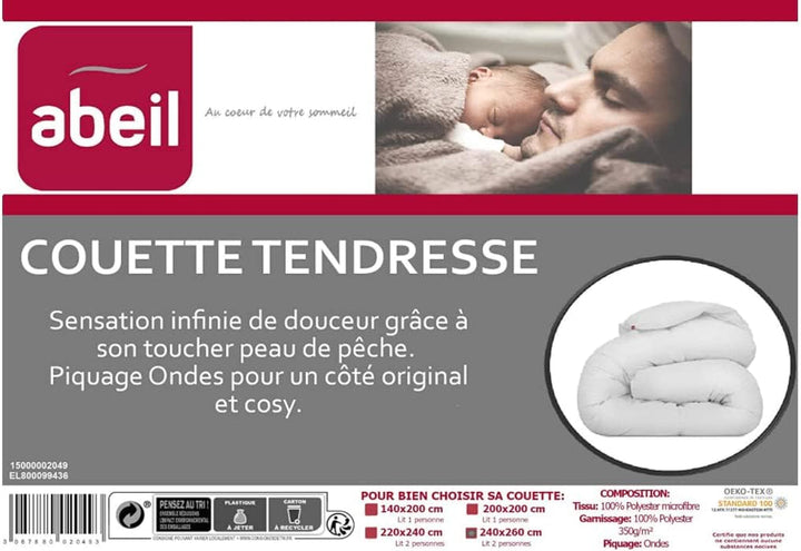 Plapumă Abeil, material: 100% microfibră, umplutură, Blanche, 260X240 Plapumi si pilote Naty Shop
