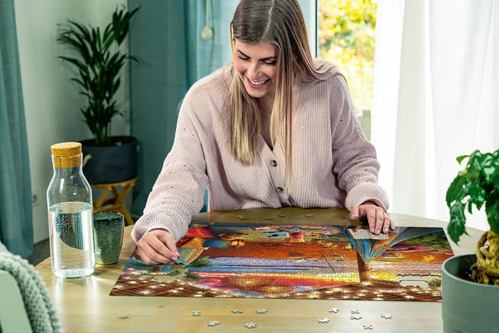 Ravensburger Puzzle 16795 - Apus de soare pe plajă - 500 Piece Puzzle pentru adulți și copii de la 10 ani, cu piese de puzzle mai mari [Exclusiv pe Amazon]