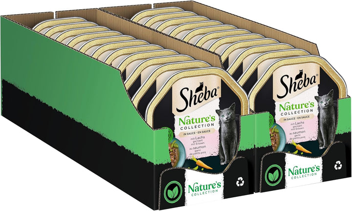 Sheba Nature`S Collection in Sauce - Cea mai fină hrană umedă pentru pisici în bol - Poultry Variation - 32 X 85G