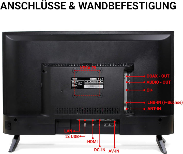 XORO HTL 2477: Hochauflösender SMART Led-Fernseher Mit Erstklassiger Bildqualität Und Vielseitigen Anschlussmöglichkeiten - Das Perfekte Entertainment-Erlebnis Für Ihr Zuhause!