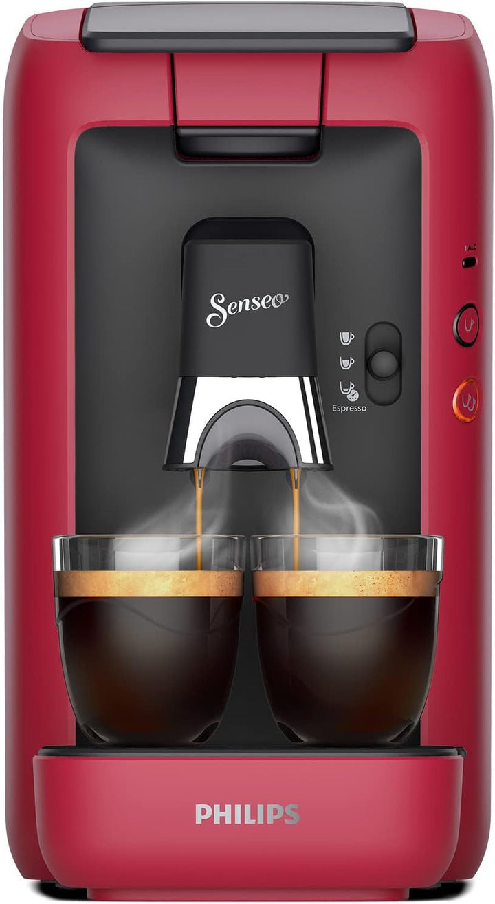 Philips Domestic Appliances CSA260/91 Espressor Senseo Maestro cu rezervor de apă de 1,2 litri, selectare intensitate și funcție Memo, produs verde, culoare: roșu