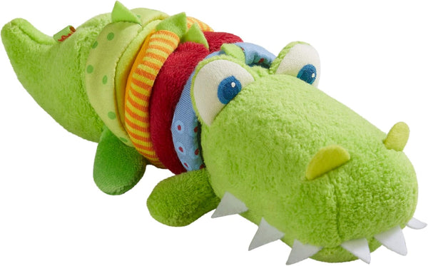 HABA 304759 - Zornăitor crocodil, jucărie pentru copii din țesătură cu motor cu zornăitor, jucărie de la 6 luni Jucarii Bebe Naty Shop Titlu implicit