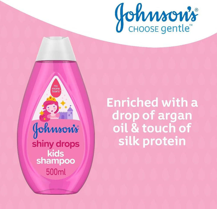 Șampon pentru copii Johnson's Shiny Drops, 500 ml