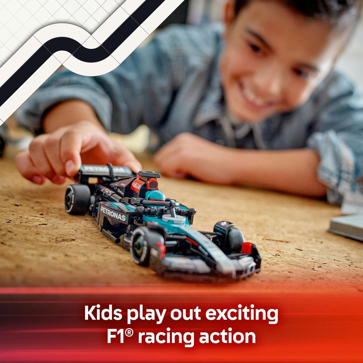 LEGO Speed Champions Mercedes-Amg F1 W15 Race Car - Jucărie cu minifigurină Formula 1 - Model de mașină de colecționat și construit - Cadou pentru băieți și fete 10+ sau fani adulți 77244