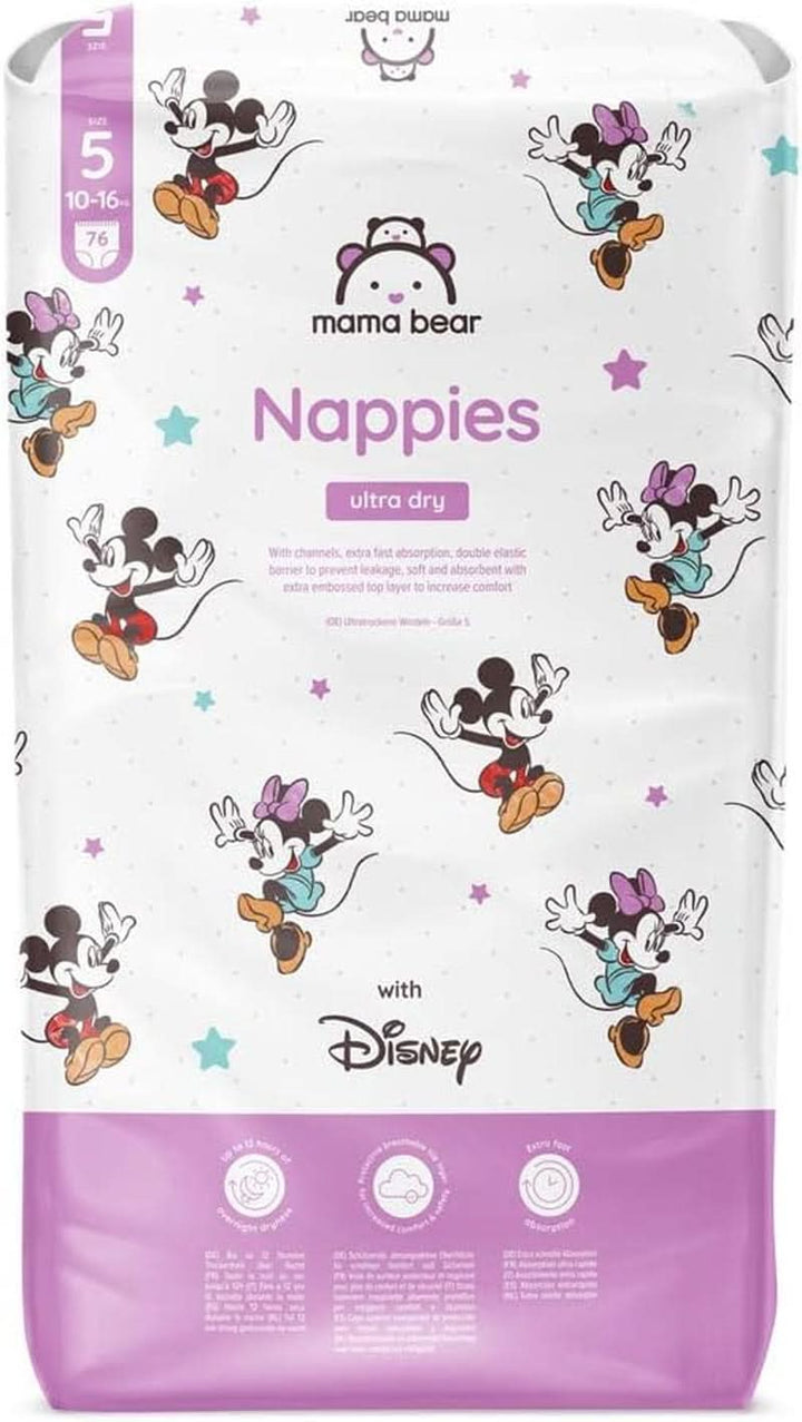 Scutece Mama Bear Disney Ultra Dry mărimea 4 (8-14 kg), alb, 84 bucăți (1 pachet)