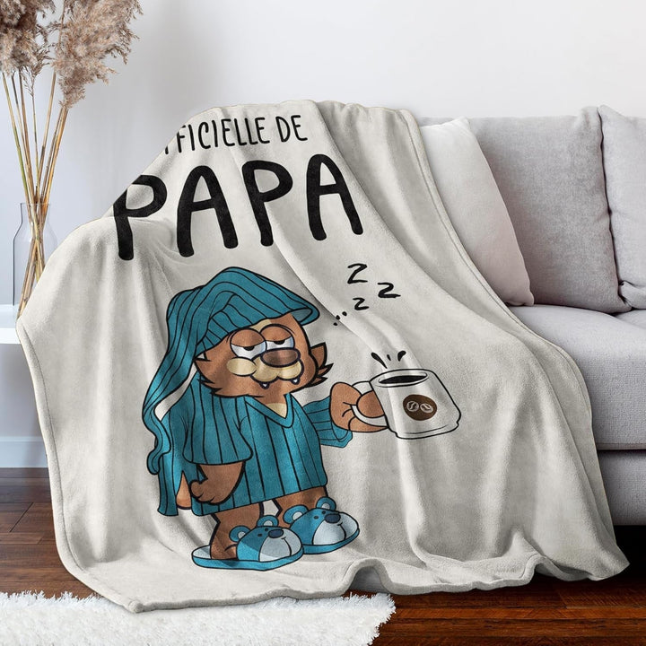 Juratar Flanelldecke FÃ¼r Papa â€“ Geschenk Zum Geburtstag, Vatertag Und Weihnachten â€“ 152 X 130 Cm