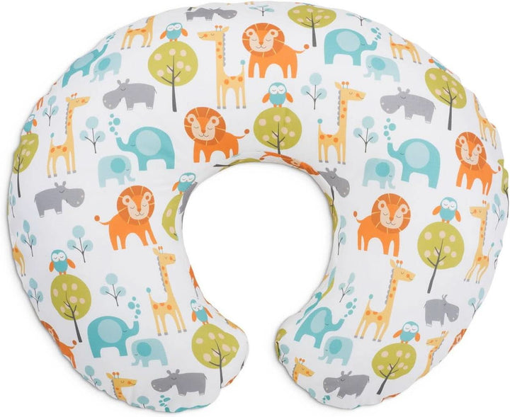 Boppy Original Support Stillhilfe Regenbogen Für Babys, Ergonomische Form Mit Polsterung, Komfort Für Mutter Und Baby Beim Stillen Und Füttern Mit Der Flasche, Waschmaschinenfest