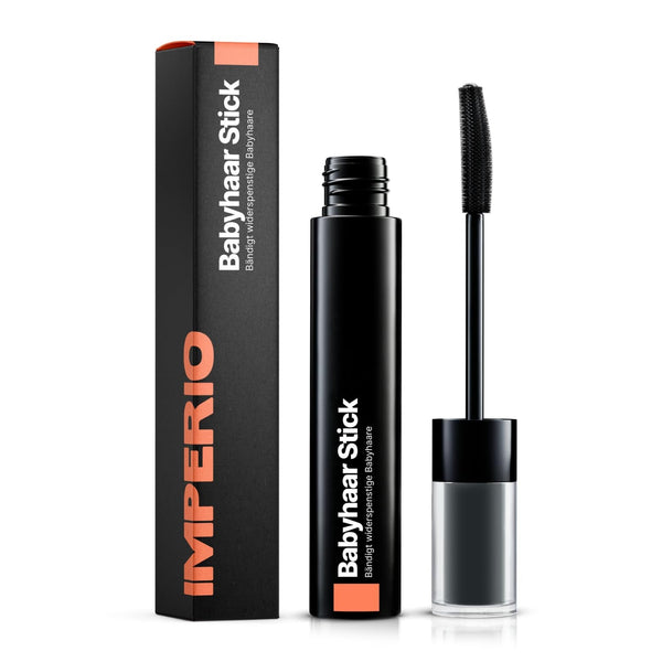 IMPERIO Hair Finishing Stick for Baby Hair - Rimel premium pentru păr de bebeluș pentru îmblânzirea părului fin și rupt - 12ml Transparent Vopsea pentru par Naty Shop Titlu implicit