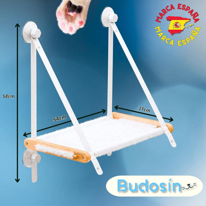 Hamac pentru pisici, fereastră, hamac pentru pisici, pat pentru pisici, pat de fereastră pentru pisici, pat pentru pisici, pat pentru pisici, accesorii pentru pisici, hamac cu fereastră (Nordico Plush), 1 bucată