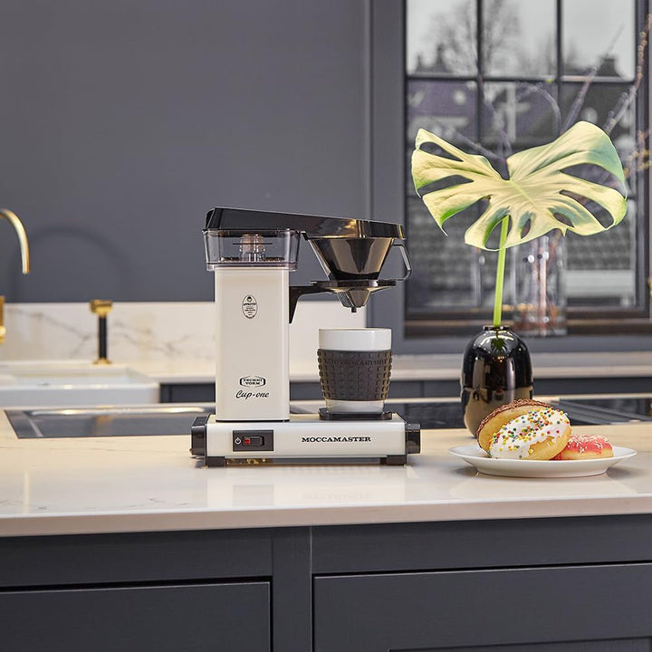 Moccamaster Cup-One, Cafetieră mică, Cafetieră cu filtru, Off-White, 300ML, Cremă, Culoare