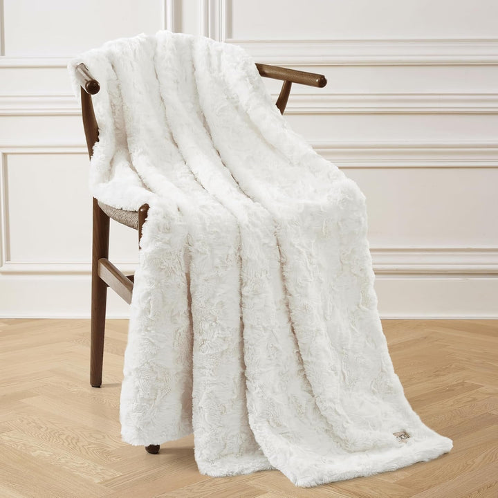 UGG Adalee 10483 Ãœberwurfdecke Aus Weichem Kunstfell, Wendbar, LuxuriÃ¶s, GemÃ¼tlich, Flauschig, Flauschig, Hotelstil, Boho, Heimdekoration, Weiche, LuxuriÃ¶se, Bequeme Decken FÃ¼r Couch, 178 X 127 Cm,