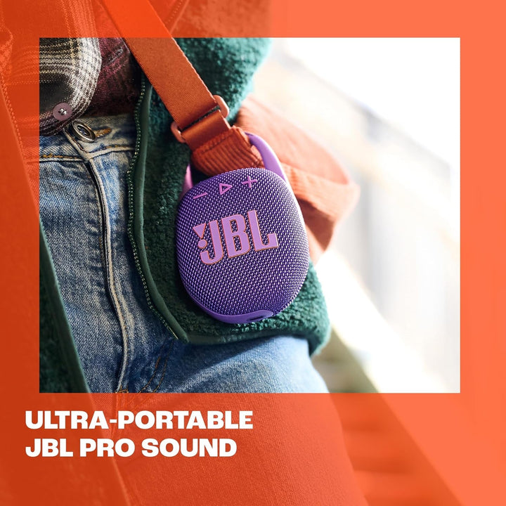 JBL Clip 5 - albastru - boxă portabilă Bluetooth cu sunet JBL Pro, bas profund și funcție Playtime Boost - rezistentă la apă și praf - 12 ore de funcționare