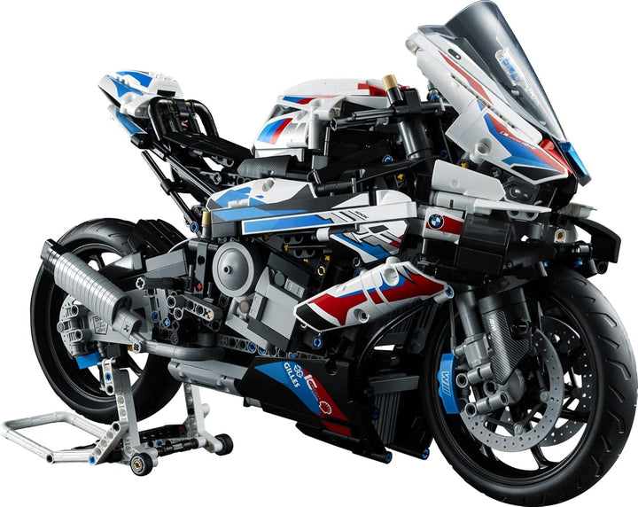 Model de motocicletă LEGO Technic BMW M 1000 RR, kit model pentru adulți, set ca un cadou pentru artizanat pentru bărbați și femei, ca decor pentru casă sau birou 42130